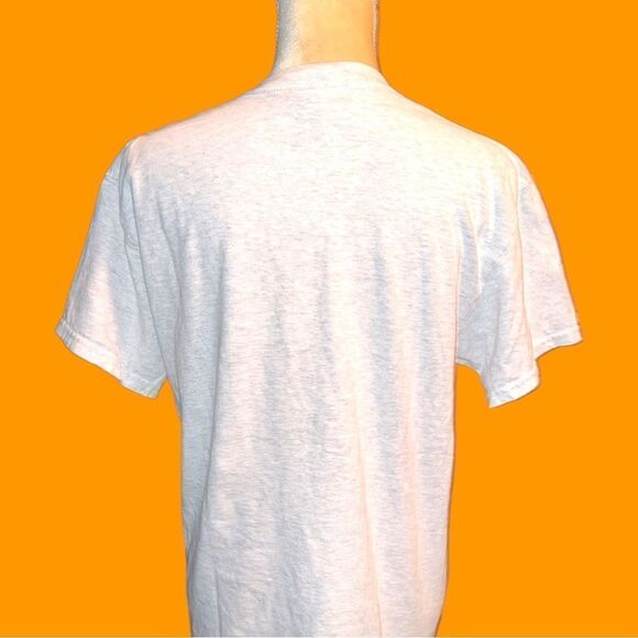 70’s inspired cute cream T-shirt with mushroom design & groovy written on front - Picture 5 of 7